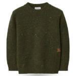 Burberry Wool Cashmere Blend Sweater Boys' 4Y Green Crewneck Pullover Style L/S