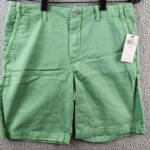 Polo Ralph Lauren Prepster Twill Shorts Boys 18 Faded Mint Zip/Button Closure