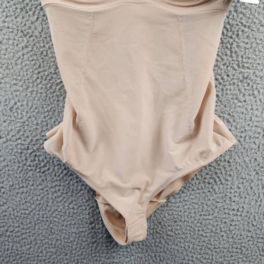 TC Fine Intimates Wonderful U Low Back Bodysuit Women's Nude Snap Gusset