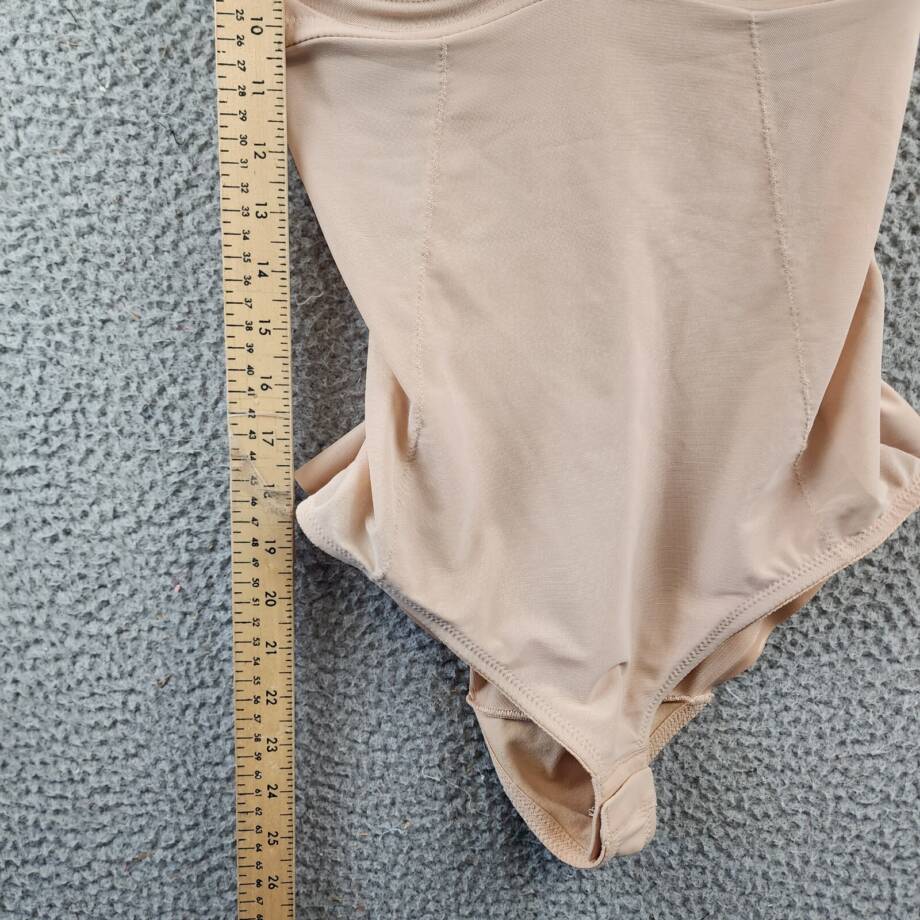 TC Fine Intimates Wonderful U Low Back Bodysuit Women's Nude Snap Gusset