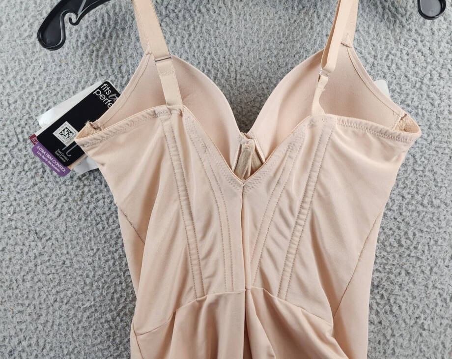 TC Fine Intimates Wonderful U Low Back Bodysuit Women's Nude Snap Gusset