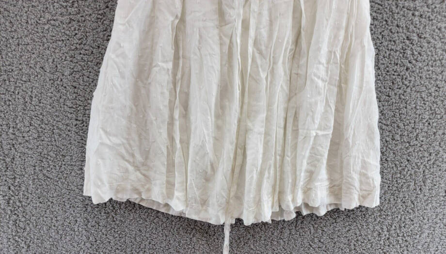 Aqua Corset Lace Up Back Mini Dress Women's XL White Sweetheart Neck Side Zip