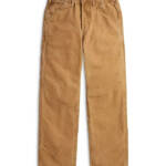 Ralph Lauren Canvas Carpenter Pants Big Boys' 12 Beige Solid Zip Snap Closure
