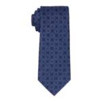 Calvin Klein Crossing Geo Tie Men's One Size Navy Adjustable Pointed Style