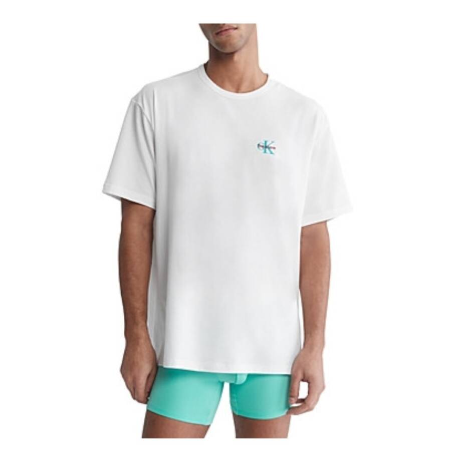 Calvin Klein Pride This Is Love Embroidered Logo Pajama Top Men's L White S/S