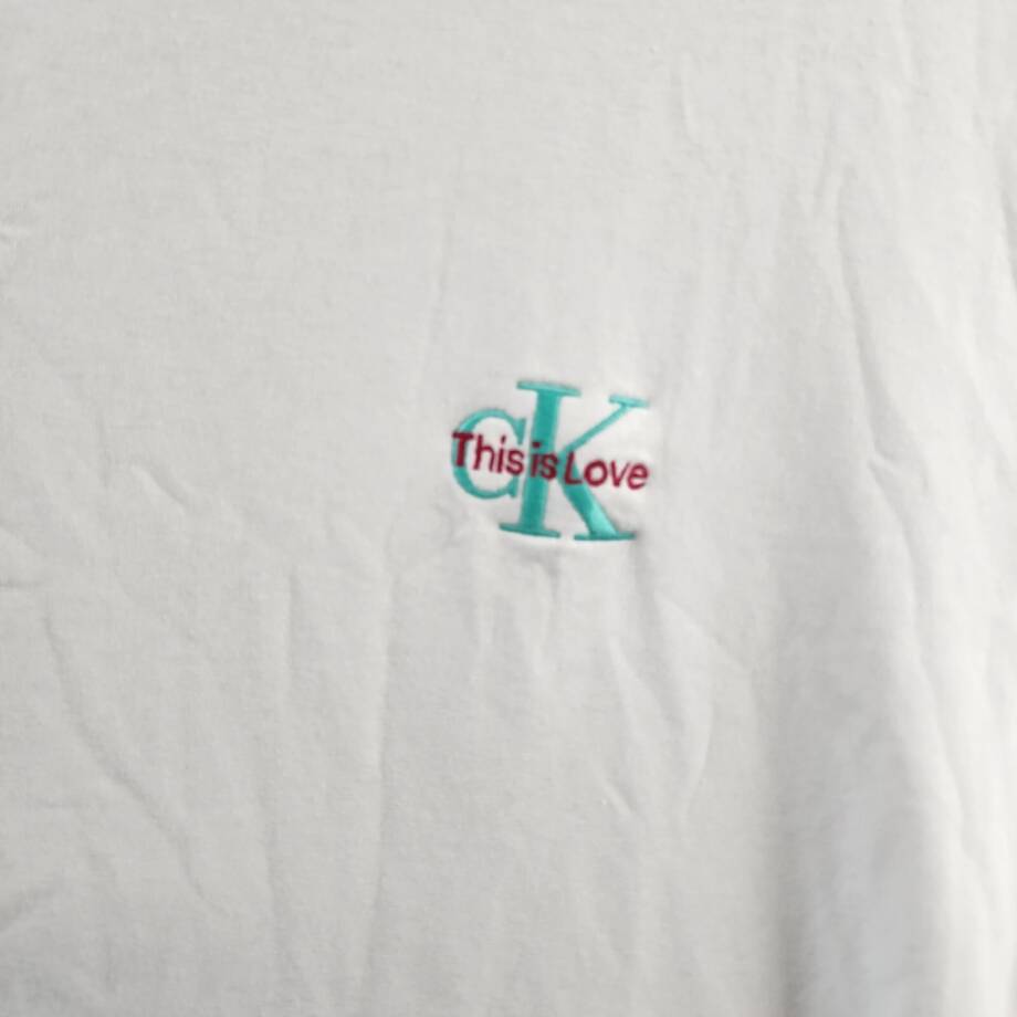 Calvin Klein Pride This Is Love Embroidered Logo Pajama Top Men's L White S/S
