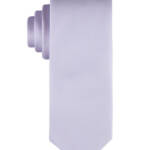 Calvin Klein Unison Solid Tie Men's One Size Lilac Classic Design Pointed Style