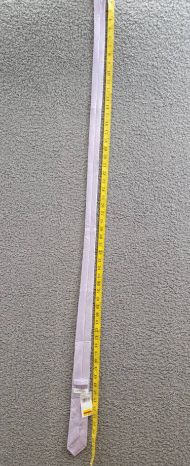 Calvin Klein Unison Solid Tie Men's One Size Lilac Classic Design Pointed Style