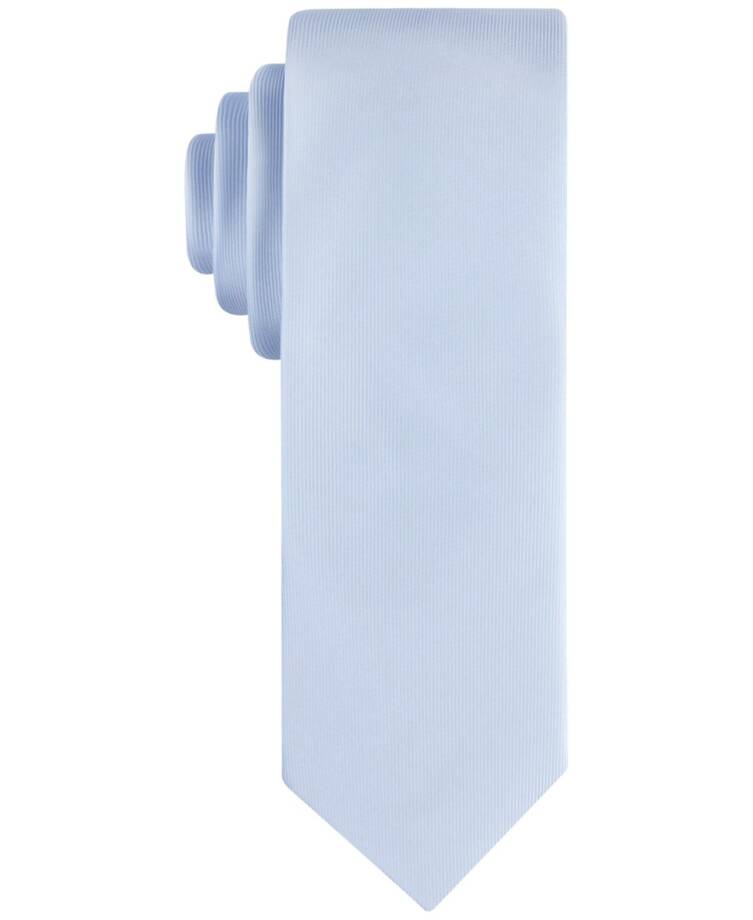 Calvin Klein Unison Solid Tie Men's Light Blue Adjustable