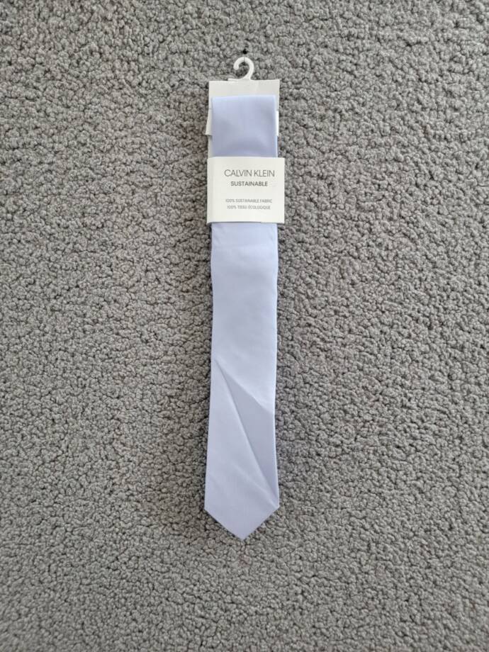 Calvin Klein Unison Solid Tie Men's Light Blue Adjustable