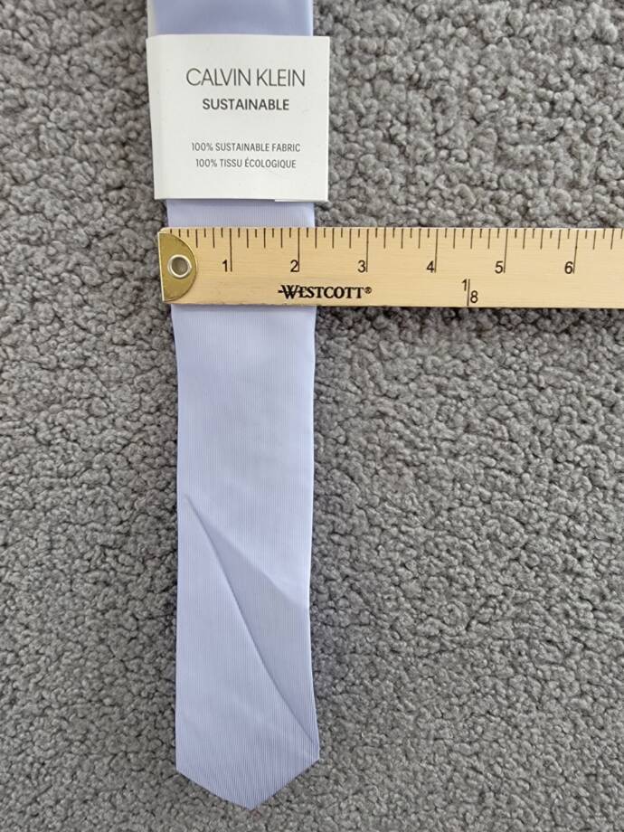 Calvin Klein Unison Solid Tie Men's Light Blue Adjustable