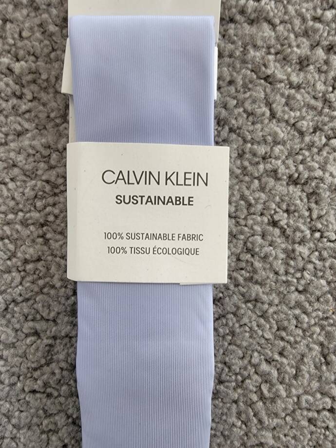 Calvin Klein Unison Solid Tie Men's Light Blue Adjustable