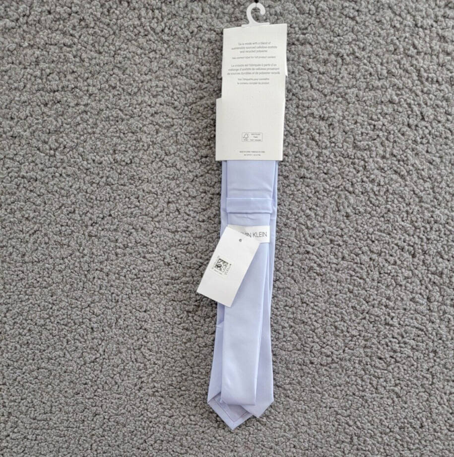 Calvin Klein Unison Solid Tie Men's Light Blue Adjustable