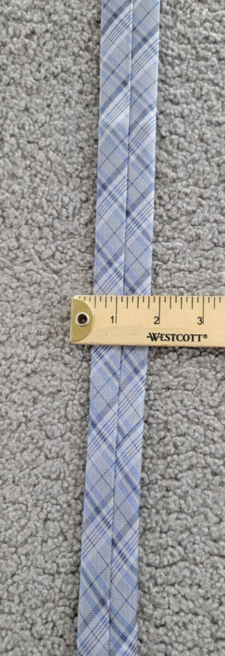 Calvin Klein Silk Blend Layered Plaid Tie Men's Blue Adjustable