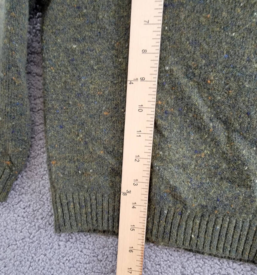 Burberry Wool Cashmere Blend Sweater Boys' 4Y Green Crewneck Pullover Style L/S