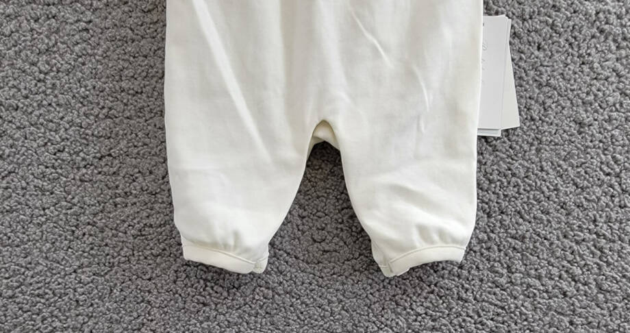 Ralph Lauren Snowflake Smocked Coveralls Baby Girls' 3M White Button Back L/S
