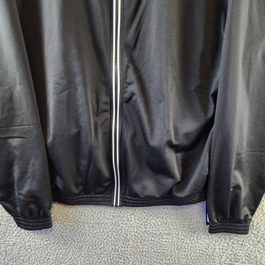 Reebok Plus Size Tricot Zip-Front Long-Sleeve Jacket Women's 2X 18-20W Black