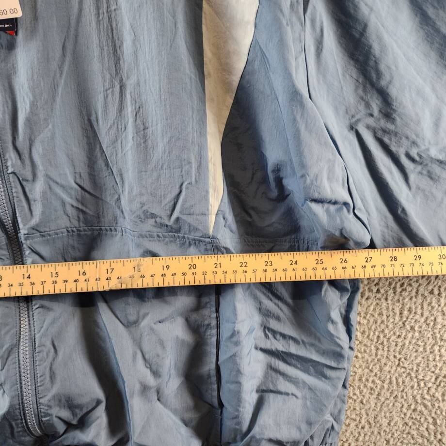 Reebok Plus Size Zip-Front Long-Sleeve Colorblocked Jacket Women's 4X Slate Blue