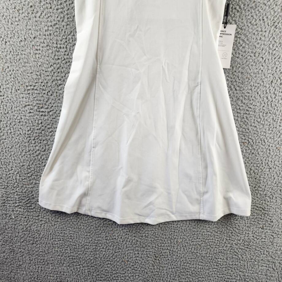 DKNY Sport Balance Round Neck Tennis Dress Women's XS White Sleeveless Pullover