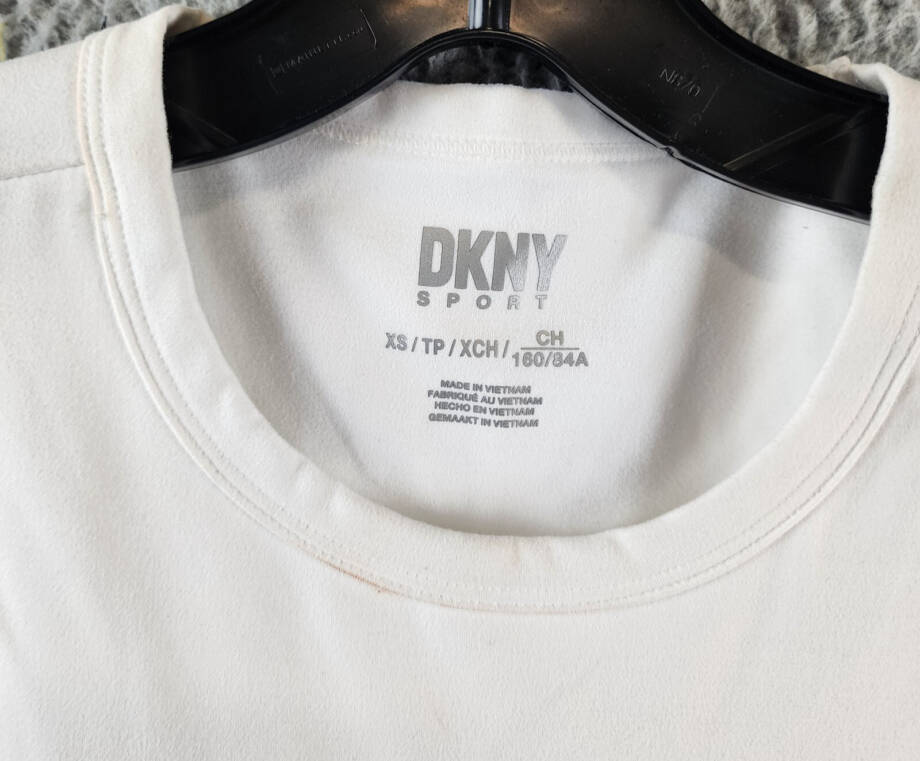 DKNY Sport Balance Round Neck Tennis Dress Women's XS White Sleeveless Pullover