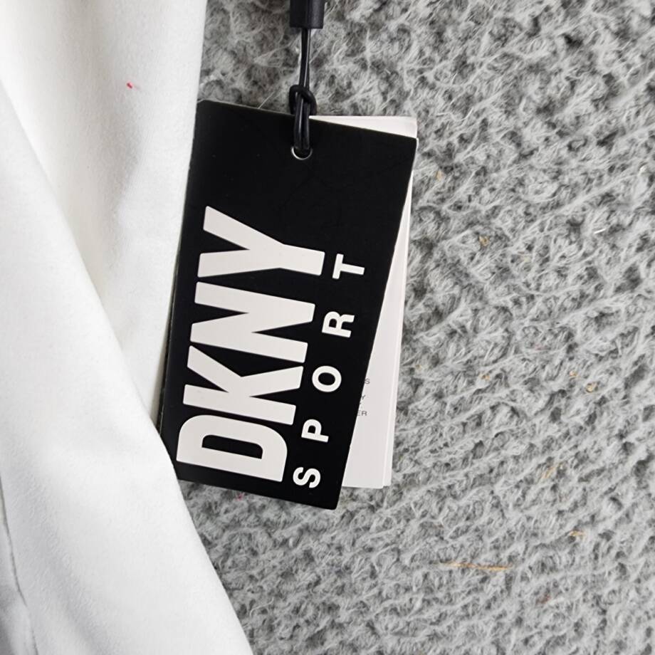 DKNY Sport Balance Round Neck Tennis Dress Women's XS White Sleeveless Pullover