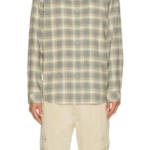 Rails Wyatt Plaid Button Up Shirt Men's S Charcoal Dessert Melange Long Sleeve