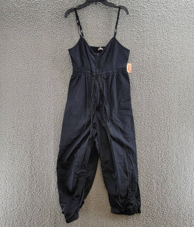 Free People Movement Down To Earth One-Piece Jumpsuit Women's S Black Sleeveless