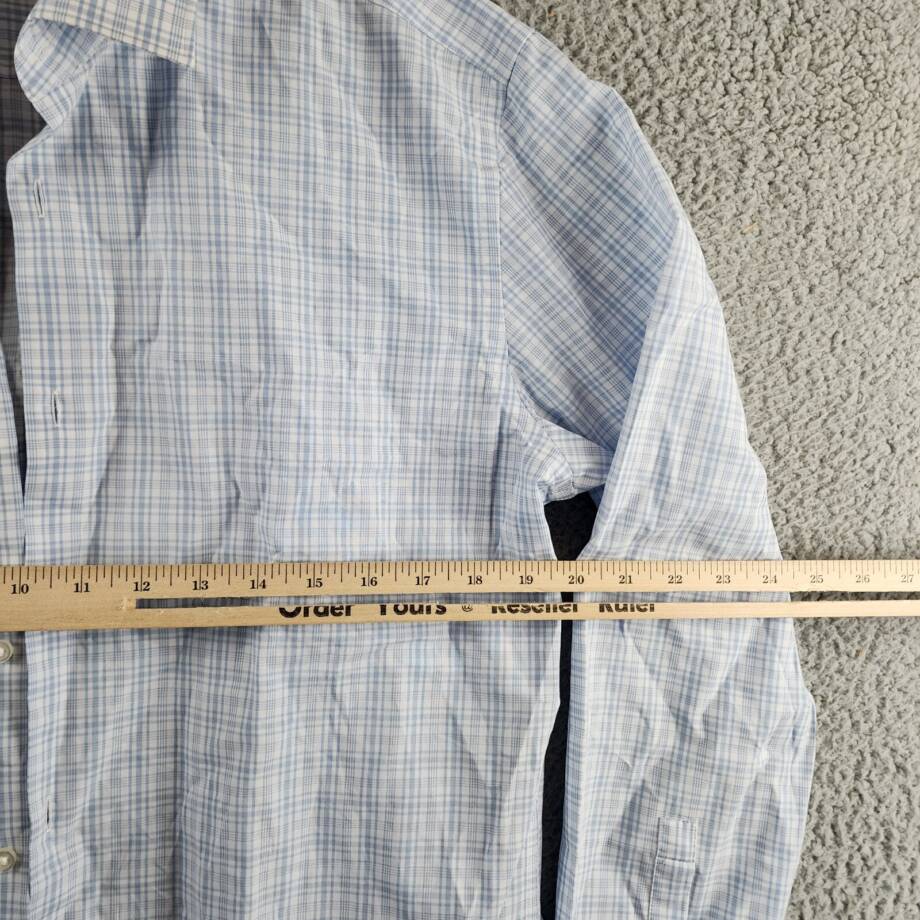 HUGO by Hugo Boss Kenno Slim-Fit Dress Shirt Men's 41 16 Light Pastel Blue L/S