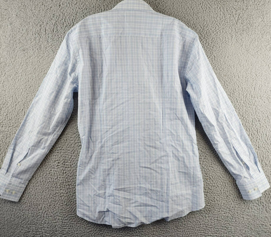 HUGO by Hugo Boss Kenno Slim-Fit Dress Shirt Men's 41 16 Light Pastel Blue L/S