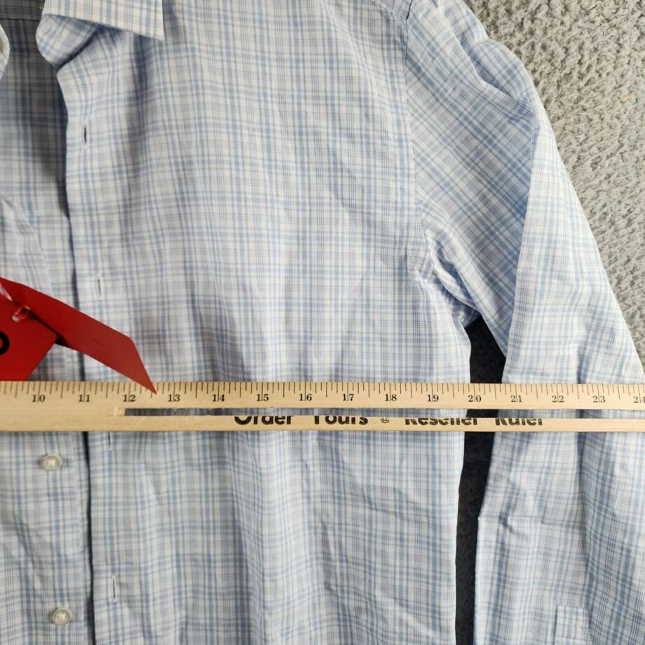HUGO by Hugo Boss Kenno Slim-Fit Dress Shirt Men's 39 15.5 Light Pastel Blue L/S