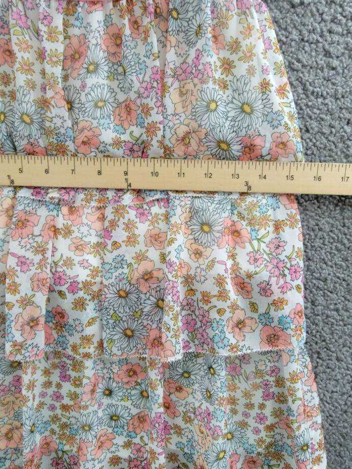REISS Leela Jr Dress Little Girls' 5-6YPink Multi Floral Sleeveless Button Back