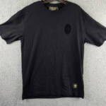 A.C. Milan 1899 Monochrome Graphic T-Shirt Men's M Black Crewneck Short Sleeve