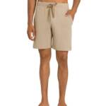 Hanro Linen Blend Loungy Summers Regular Fit Drawstring Shorts Men's L Savanna~