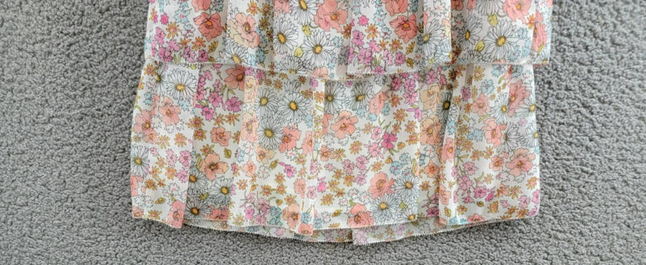 REISS Leela Jr Dress Little Girls' 5-6YPink Multi Floral Sleeveless Button Back