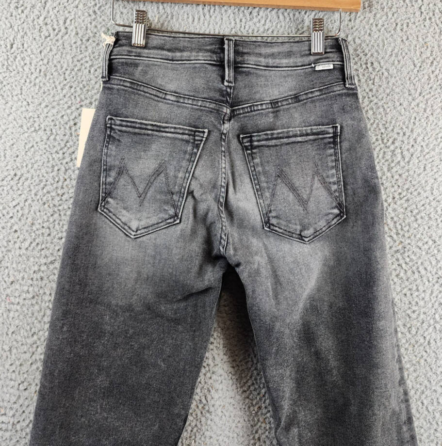 MOTHER The Mid Rise Rider Skimp Jeans Women's 25 I Hate Snakes Zip & Button