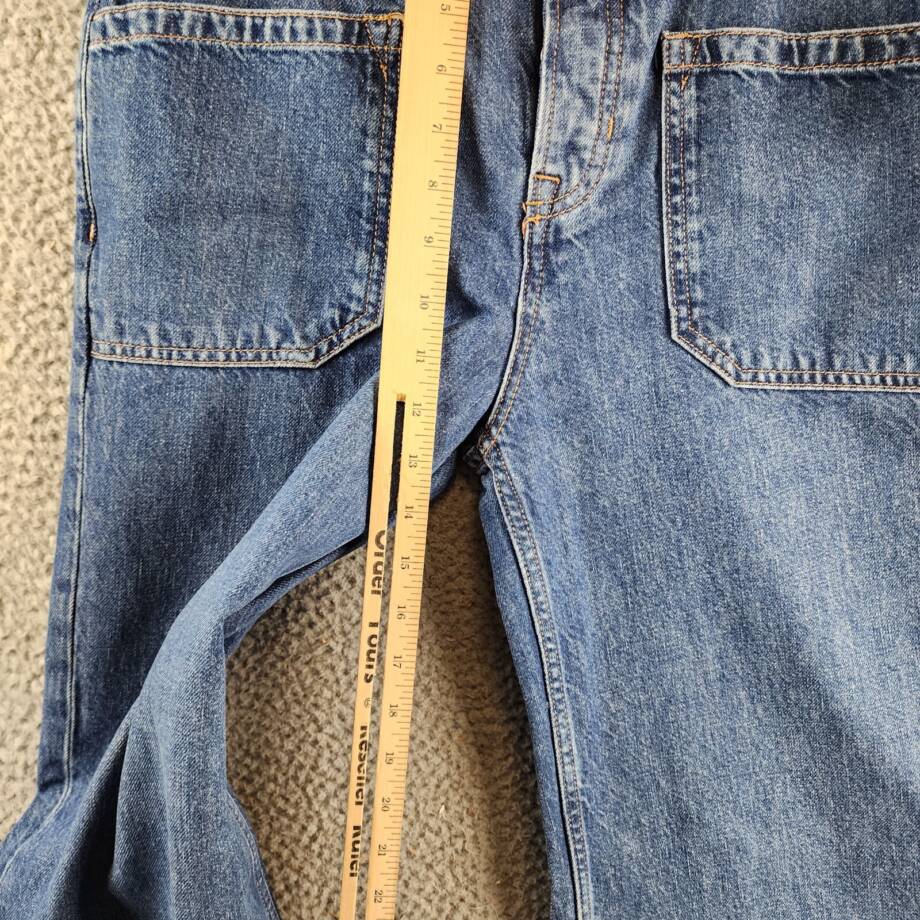 FREE PEOPLE We The Free Palmer Cuffed Jeans Women's 25 Tunnel Vision Wide Leg