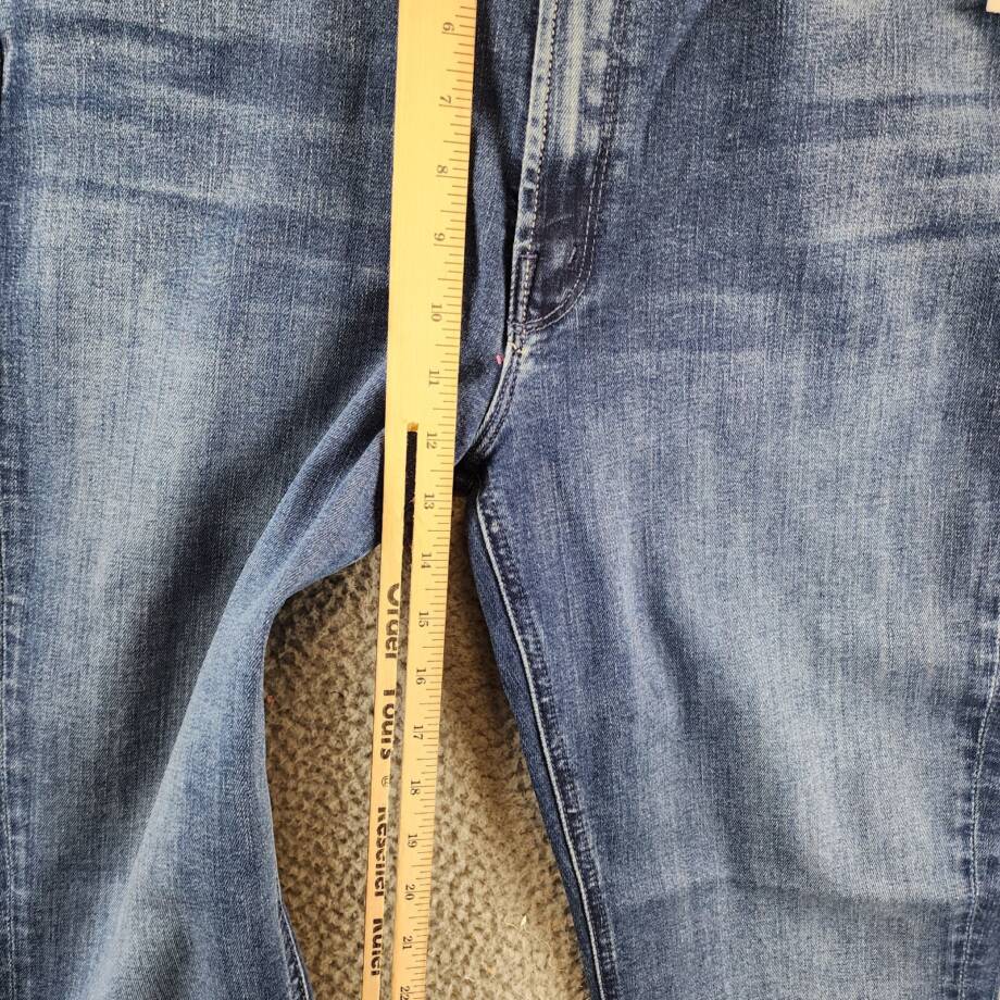 MOTHER The Roller Fray Jeans Women's 34 Cliffside Zip Fly W/ Button Closure