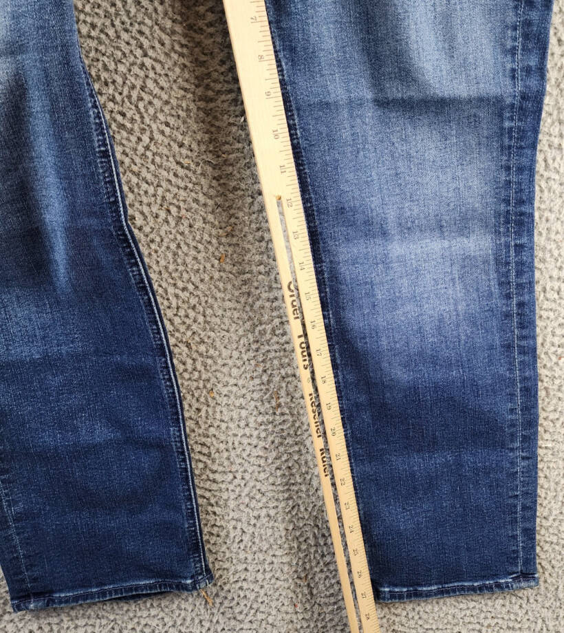 MOTHER The Roller Fray Jeans Women's 34 Cliffside Zip Fly W/ Button Closure