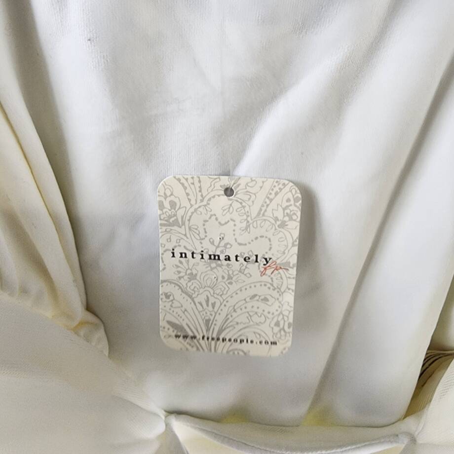 Free People Double Take Bodysuit Women's Lar Ivory Pullover