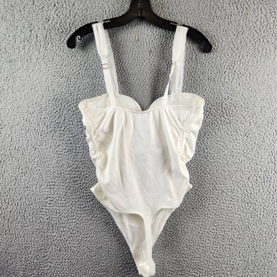 Free People Double Take Bodysuit Women's Lar Ivory Pullover