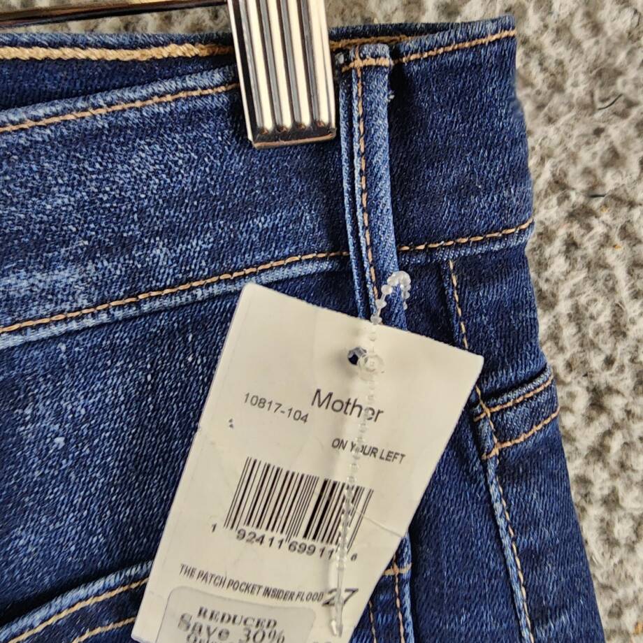 Mother The Patch Pocket Insider High Rise Jeans Women's 27 On Your Left