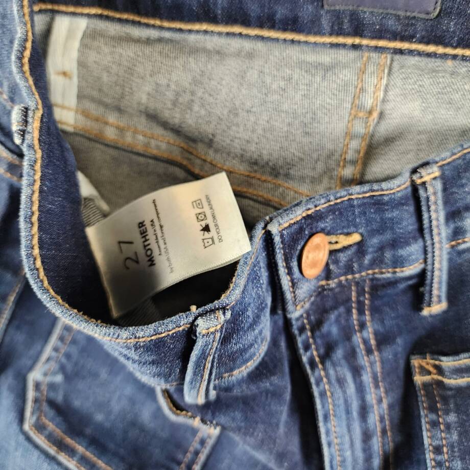 Mother The Patch Pocket Insider High Rise Jeans Women's 27 On Your Left