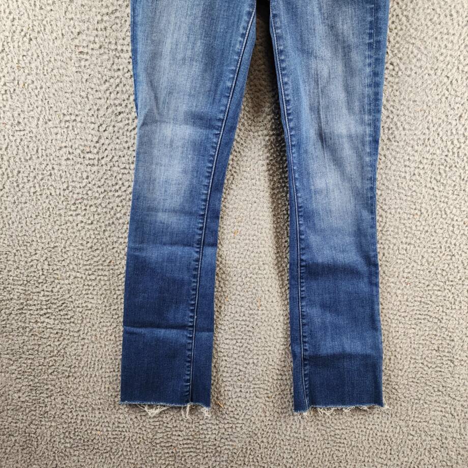 Mother The Insider Flood Fray High Rise Straight Jeans Women 23 We Got The Beat