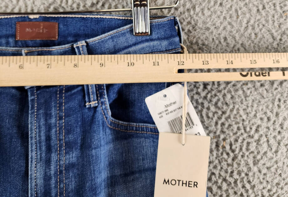 Mother The Insider Flood Fray High Rise Straight Jeans Women 23 We Got The Beat