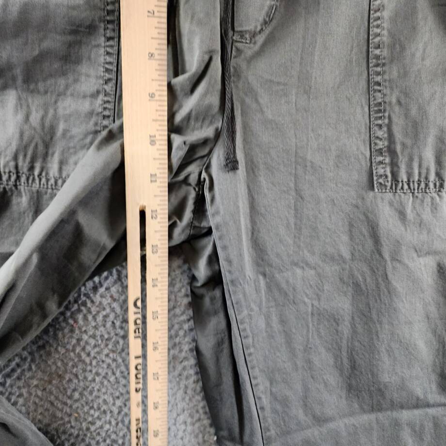 Velvet by Graham & Spencer Misty Drawstring Cotton Pants Women's L Tundra Grey
