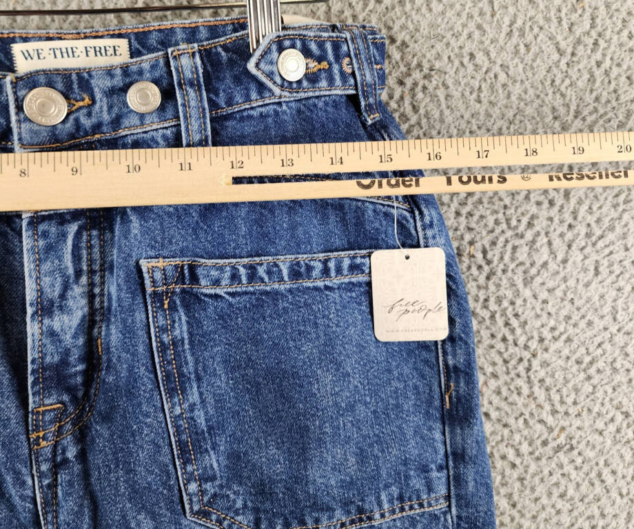 Free People We the Free Palmer Cuffed Jeans Women's 26 Tunnel Vision