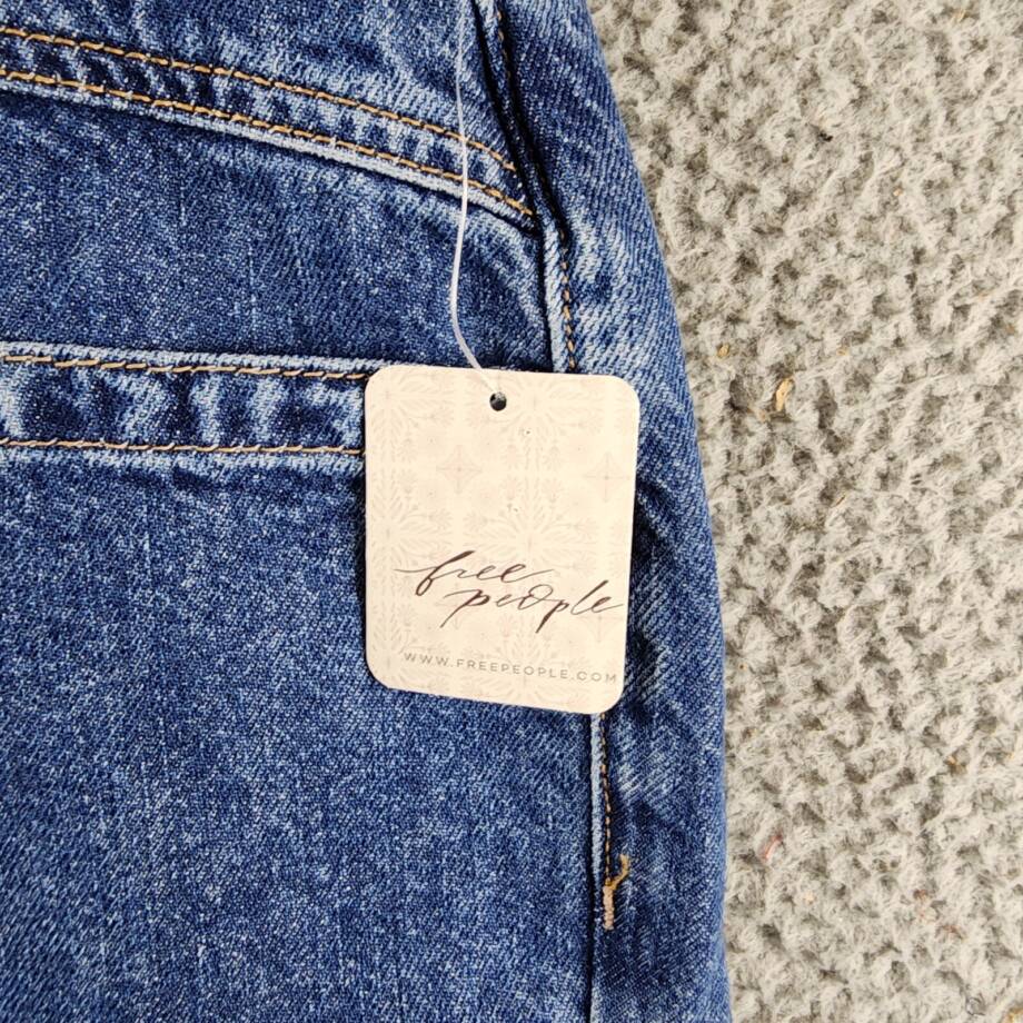 Free People We the Free Palmer Cuffed Jeans Women's 26 Tunnel Vision