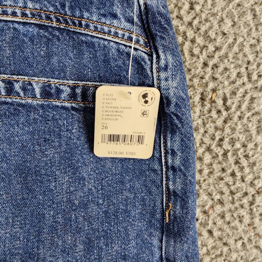 Free People We the Free Palmer Cuffed Jeans Women's 26 Tunnel Vision