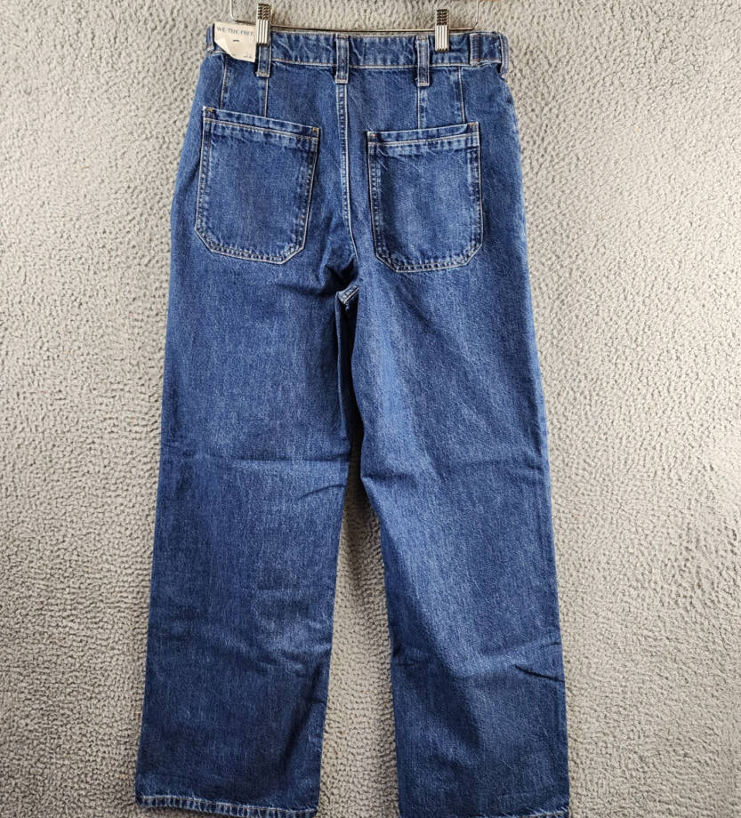 Free People We the Free Palmer Cuffed Jeans Women's 26 Tunnel Vision