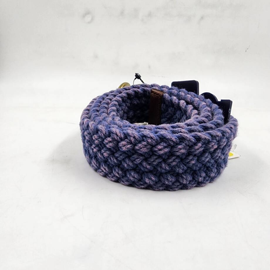 Polo Ralph Lauren Braided Belt Men's M Old Royal Double O Ring Embroidered Logo